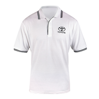 Men&#39;s Toyota Organic Polo Shirt - White