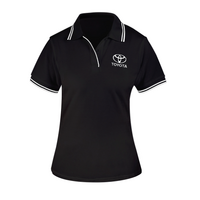 Women&#39;s Toyota Organic Polo Shirt - Black