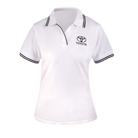 Women&#39;s Toyota Organic Polo Shirt - White